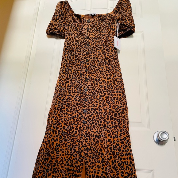 NWT Good American Leopard print dress - Picture 2 of 5